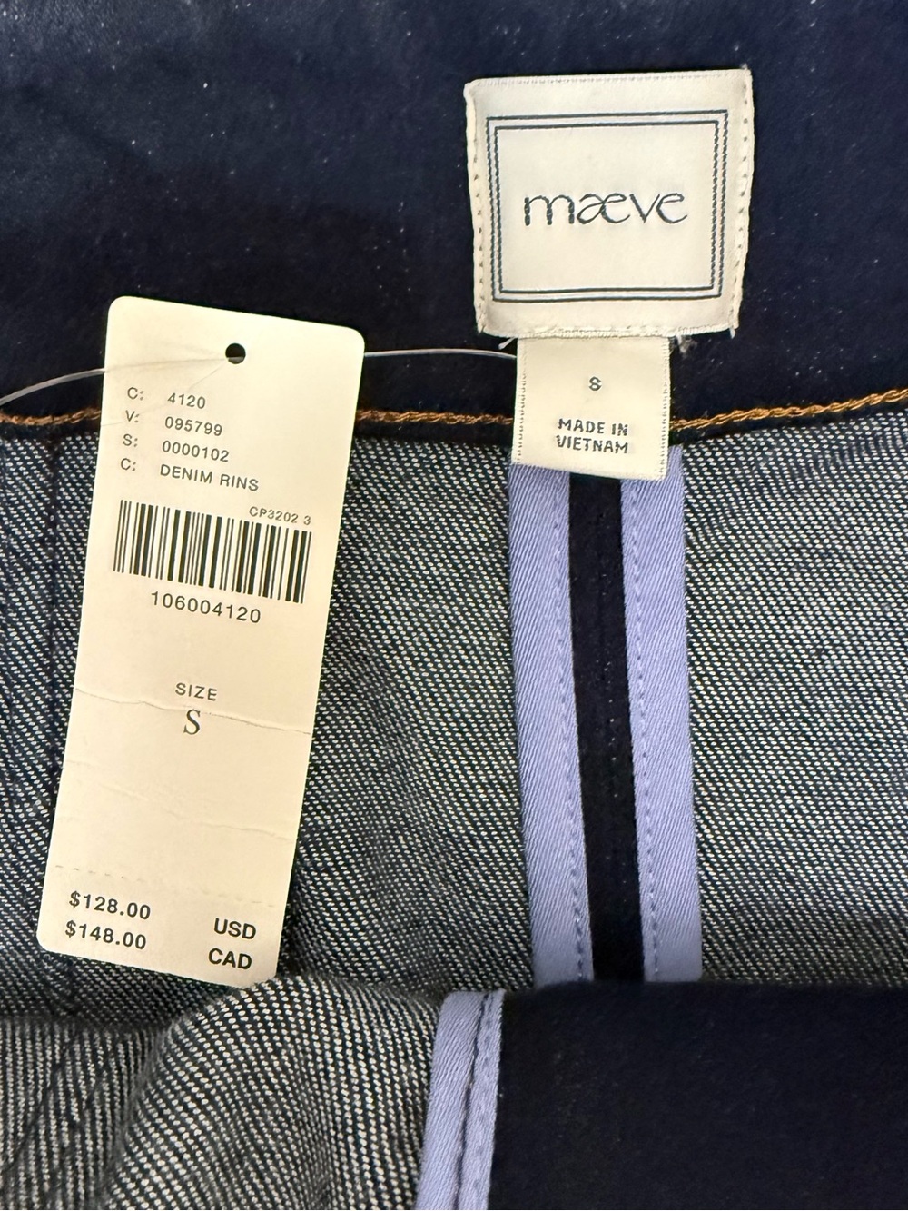 NWT Anthropologie Maeve The Colette Denim Midi Skirt Midnight Rinse Small - Picture 7 of 13